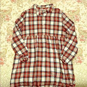 Gap kids size medium girls flannel dress.